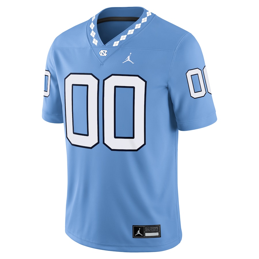 North Carolina Tar Heels Jordan Brand Custom Game Jersey - Carolina Blue thumbnail 3
