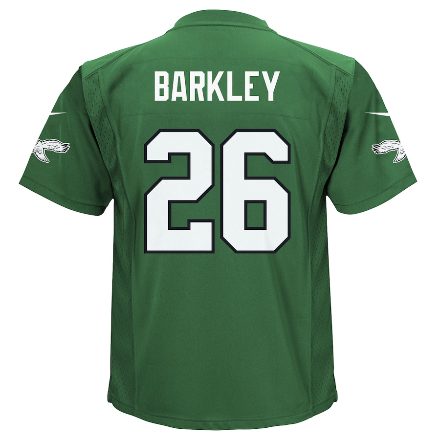 Saquon Barkley Philadelphia Eagles Nike Toddler Alternate Game Jersey - Kelly Green thumbnail 4