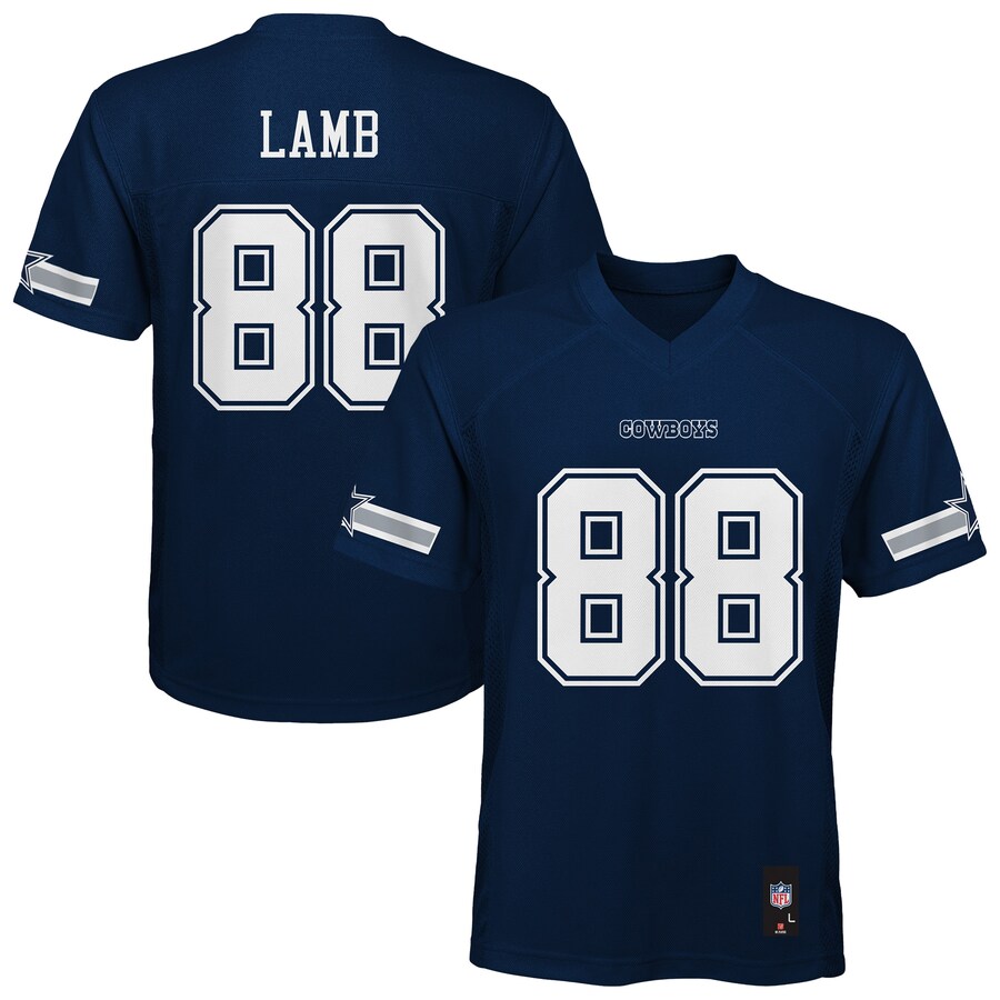 CeeDee Lamb Dallas Cowboys Outerstuff Preschool Replica Player Jersey - Navy thumbnail 1