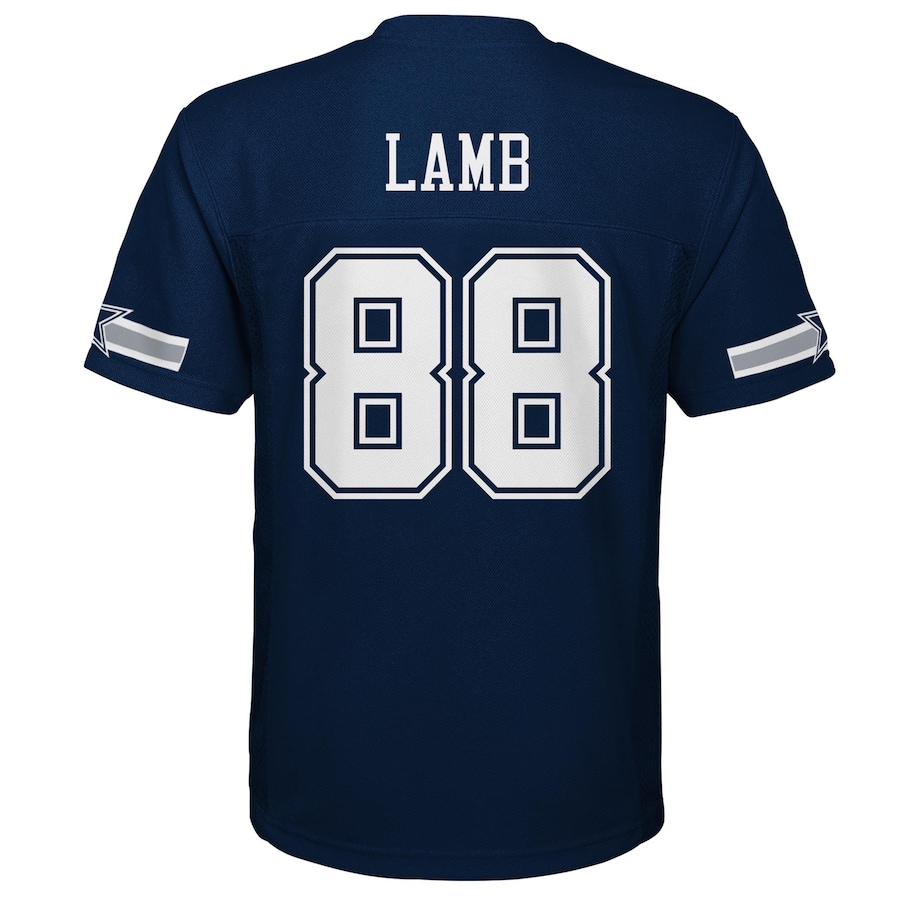 CeeDee Lamb Dallas Cowboys Outerstuff Preschool Replica Player Jersey - Navy thumbnail 4