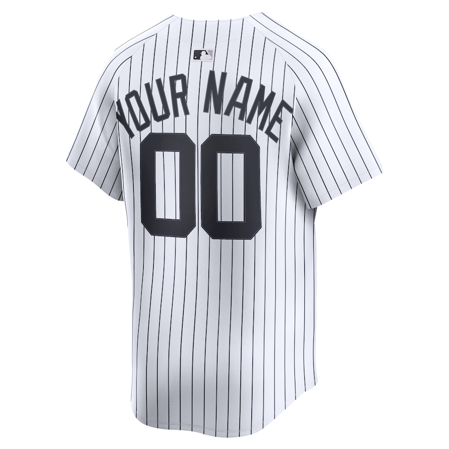 New York Yankees Nike Home Limited Custom Jersey - White thumbnail 4