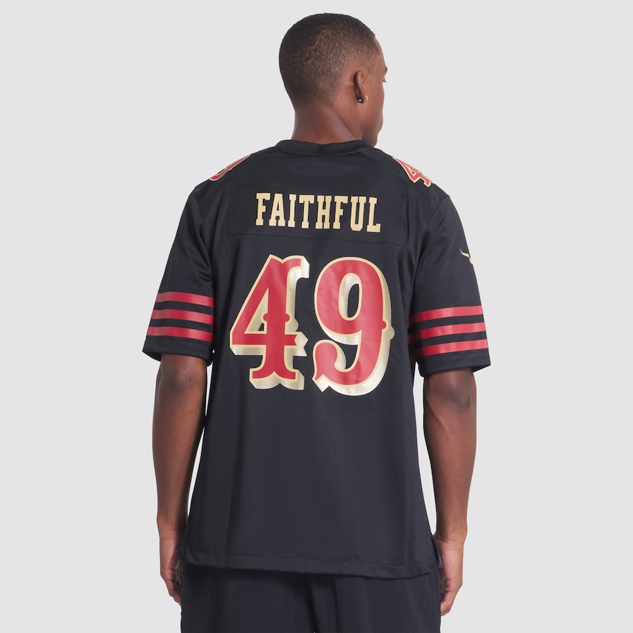 The Faithful San Francisco 49ers Nike 2025 Rivalries Collection Game Jersey - Black thumbnail 6