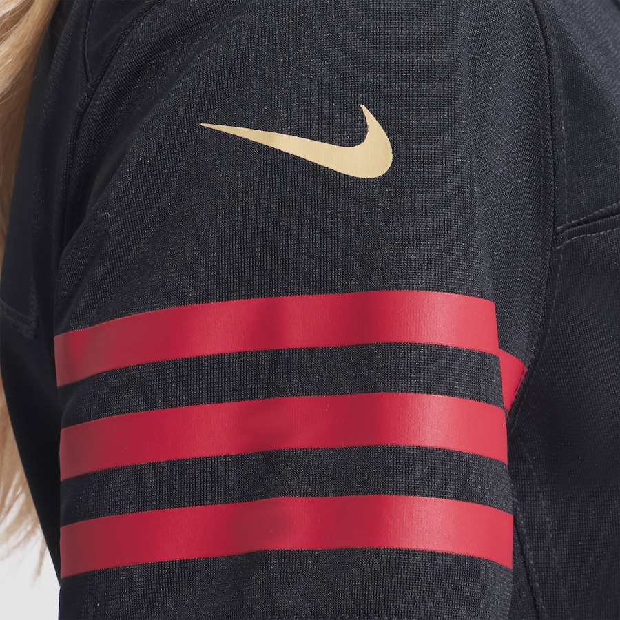 The Faithful San Francisco 49ers Nike Women's 2025 Rivalries Collection Game Jersey - Black thumbnail 9