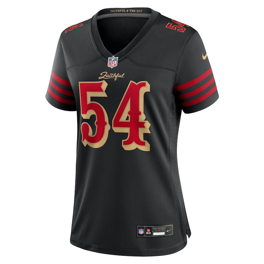 Fred Warner San Francisco 49ers Nike Women's 2025 Rivalries Collection Game Jersey - Black thumbnail 3