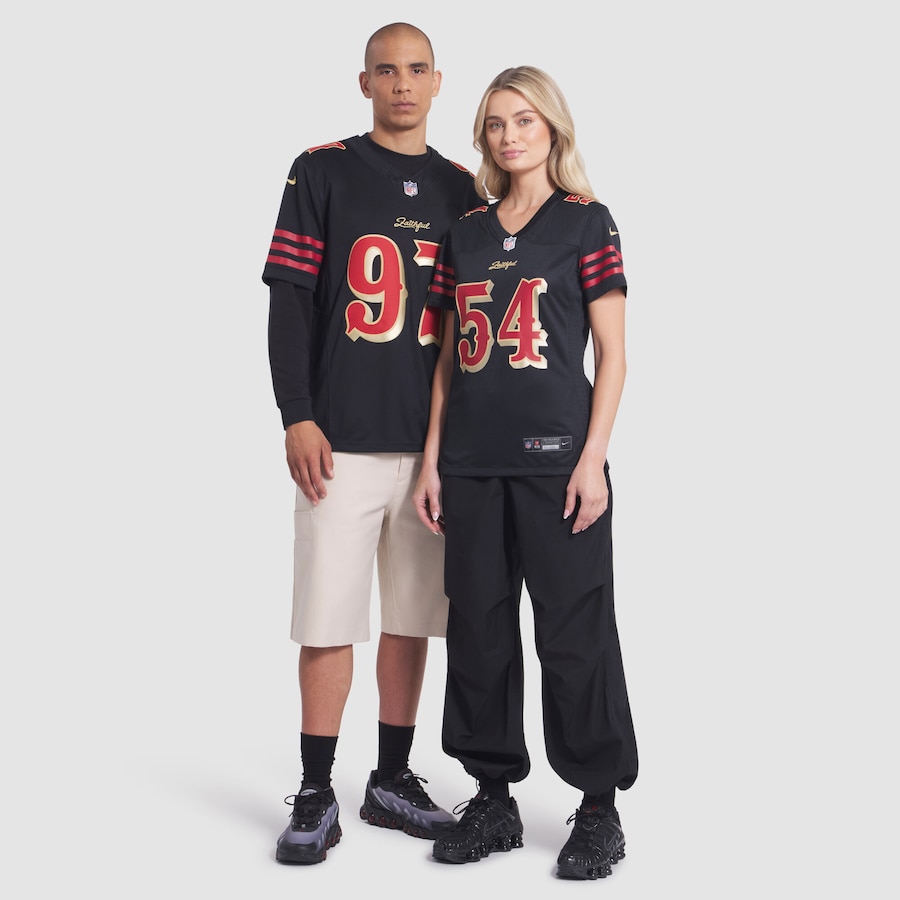 Fred Warner San Francisco 49ers Nike Women's 2025 Rivalries Collection Game Jersey - Black thumbnail 5