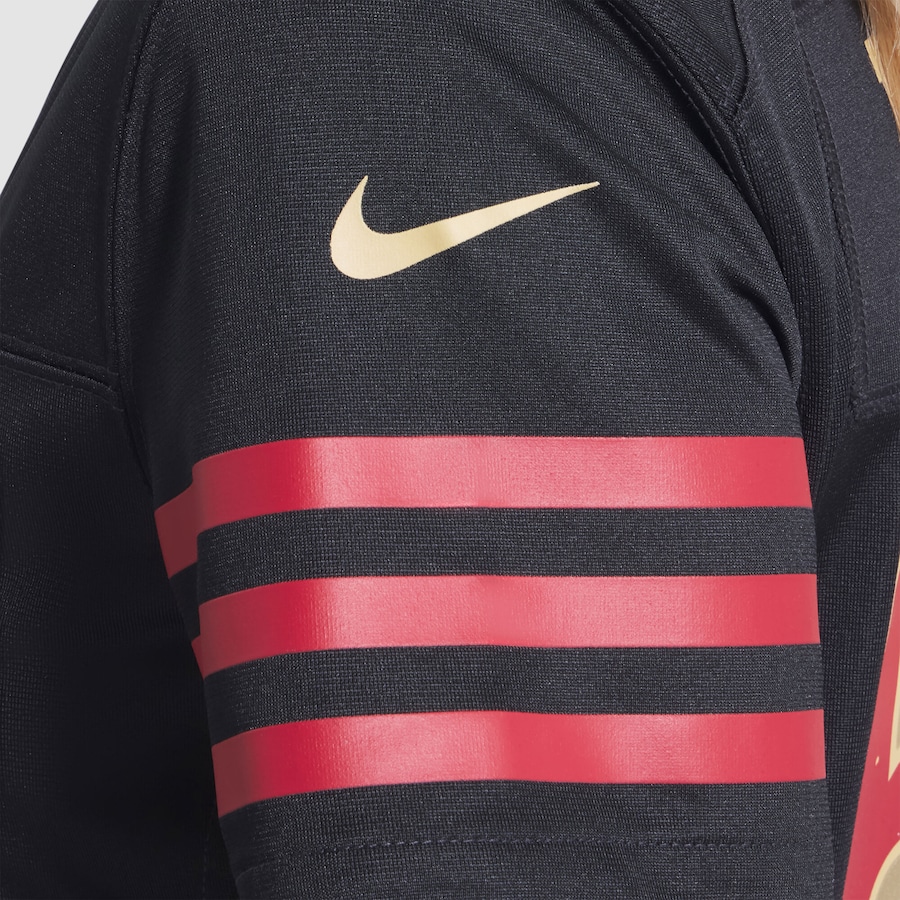 Fred Warner San Francisco 49ers Nike Women's 2025 Rivalries Collection Game Jersey - Black thumbnail 8
