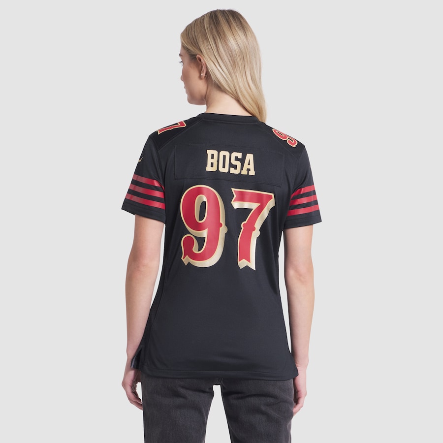 Nick Bosa San Francisco 49ers Nike Women's 2025 Rivalries Collection Game Jersey - Black thumbnail 6
