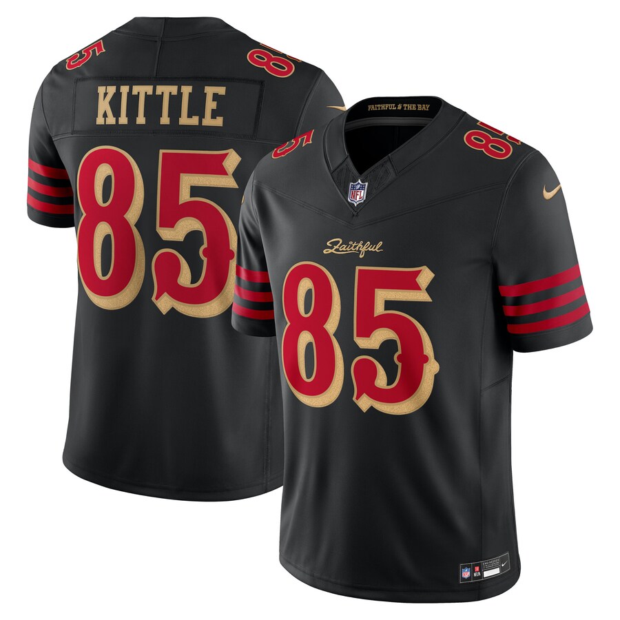 George Kittle San Francisco 49ers Nike 2025 Rivalries Collection Stitched Limited Jersey - Black