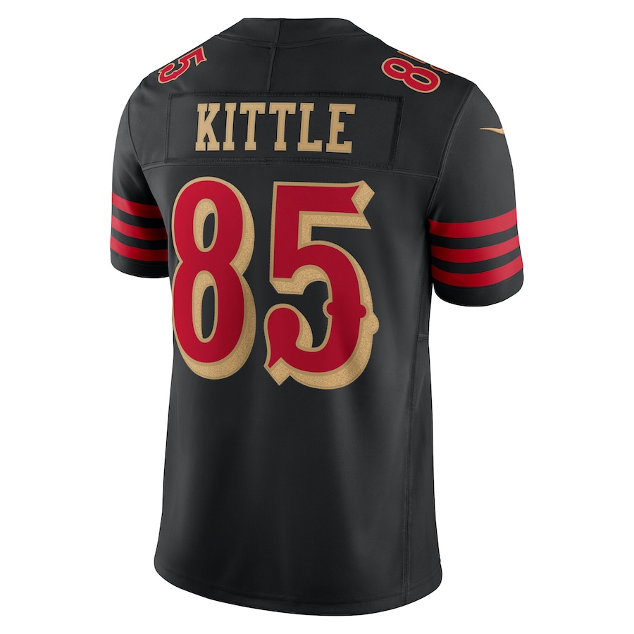 George Kittle San Francisco 49ers Nike 2025 Rivalries Collection Stitched Limited Jersey - Black thumbnail 4