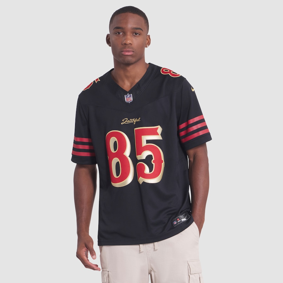 George Kittle San Francisco 49ers Nike 2025 Rivalries Collection Stitched Limited Jersey - Black thumbnail 5