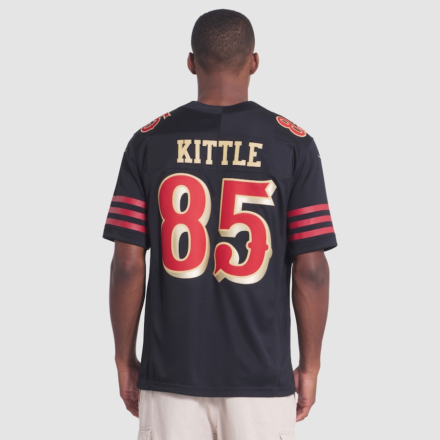 George Kittle San Francisco 49ers Nike 2025 Rivalries Collection Stitched Limited Jersey - Black thumbnail 6