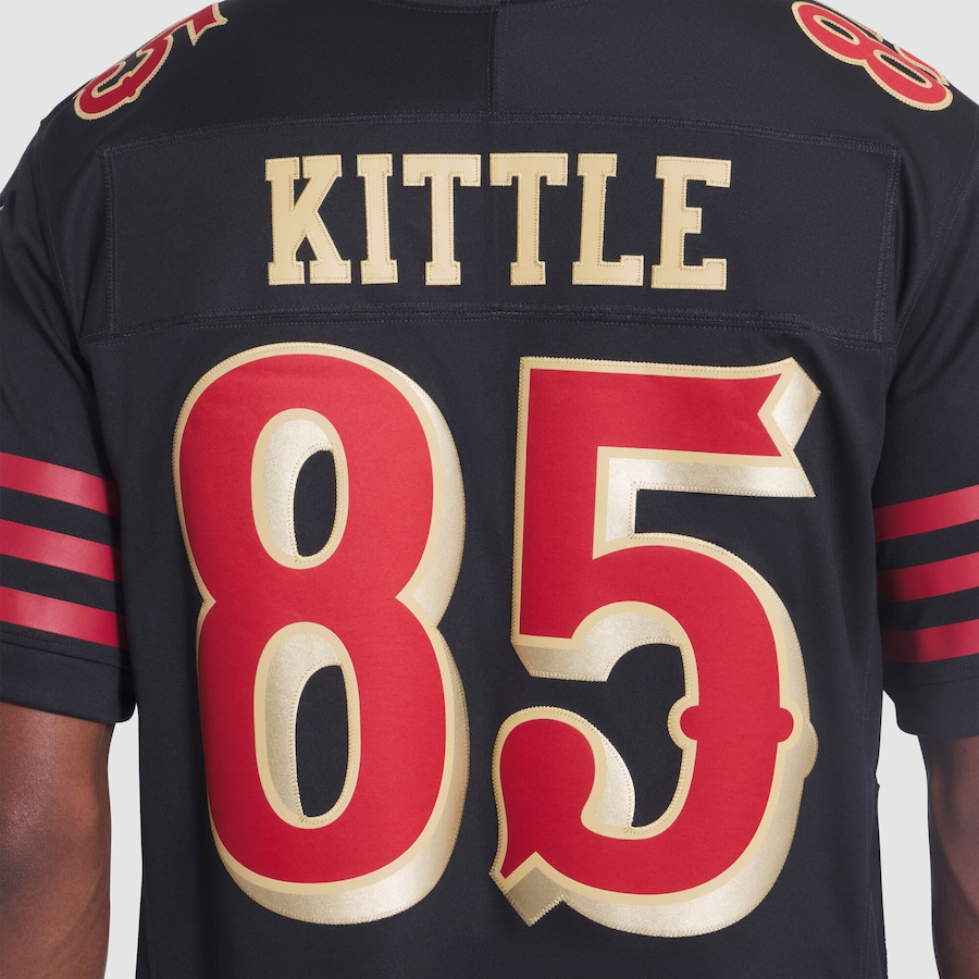 George Kittle San Francisco 49ers Nike 2025 Rivalries Collection Stitched Limited Jersey - Black thumbnail 8
