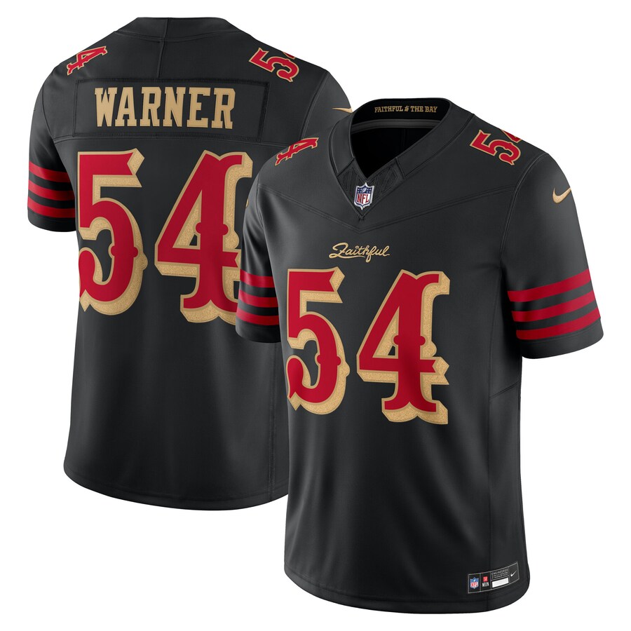 Fred Warner San Francisco 49ers Nike 2025 Rivalries Collection Stitched Limited Jersey - Black thumbnail 1