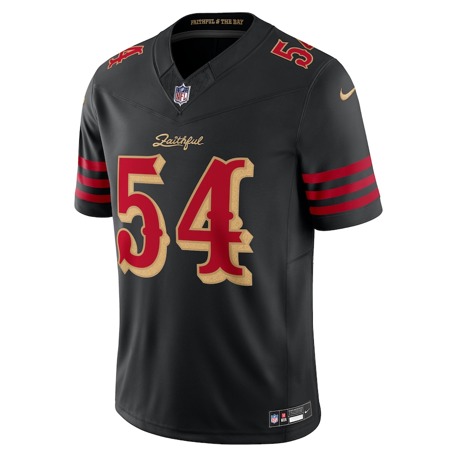 Fred Warner San Francisco 49ers Nike 2025 Rivalries Collection Stitched Limited Jersey - Black thumbnail 3
