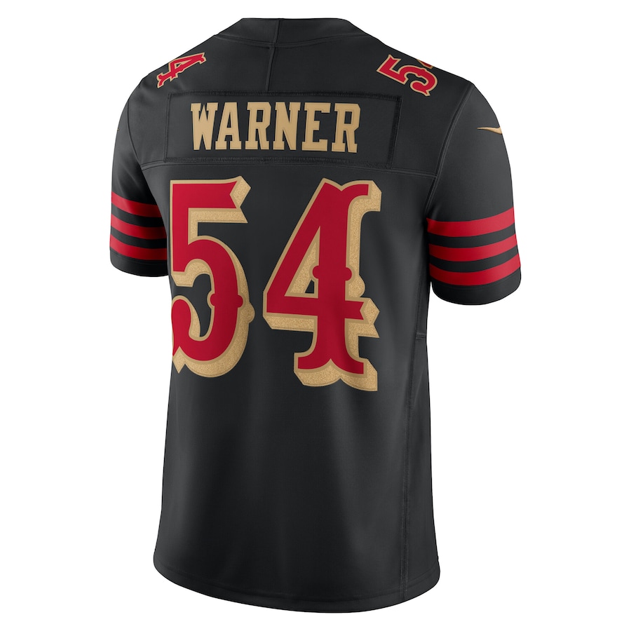 Fred Warner San Francisco 49ers Nike 2025 Rivalries Collection Stitched Limited Jersey - Black thumbnail 4