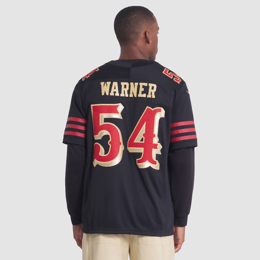 Fred Warner San Francisco 49ers Nike 2025 Rivalries Collection Stitched Limited Jersey - Black thumbnail 6