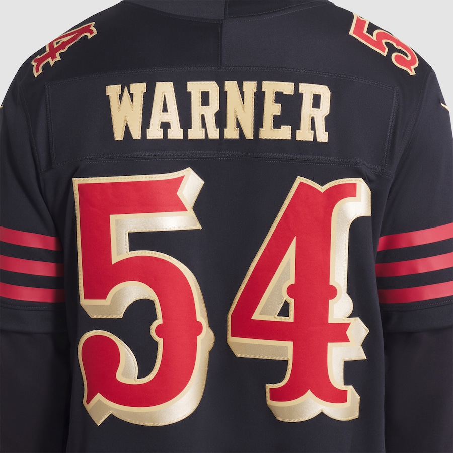 Fred Warner San Francisco 49ers Nike 2025 Rivalries Collection Stitched Limited Jersey - Black thumbnail 8