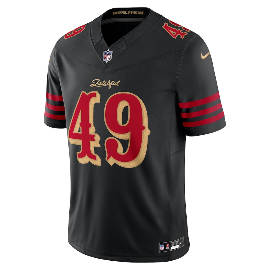 The Faithful San Francisco 49ers Nike 2025 Rivalries Collection Stitched Limited Jersey - Black thumbnail 3