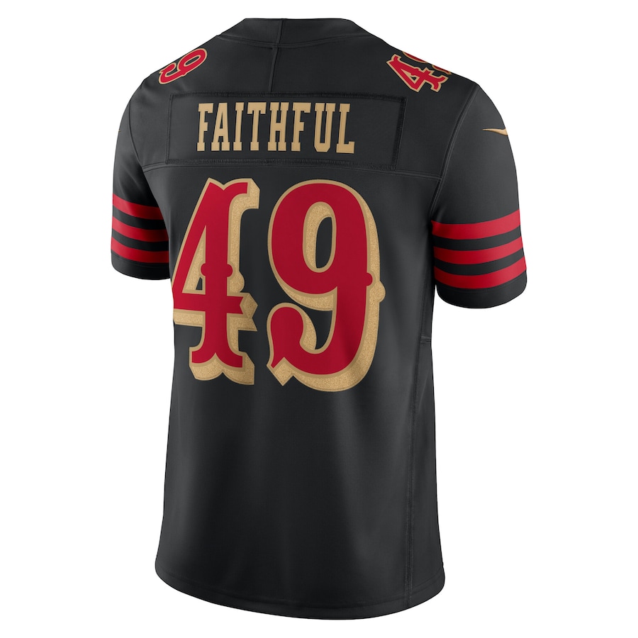 The Faithful San Francisco 49ers Nike 2025 Rivalries Collection Stitched Limited Jersey - Black thumbnail 4
