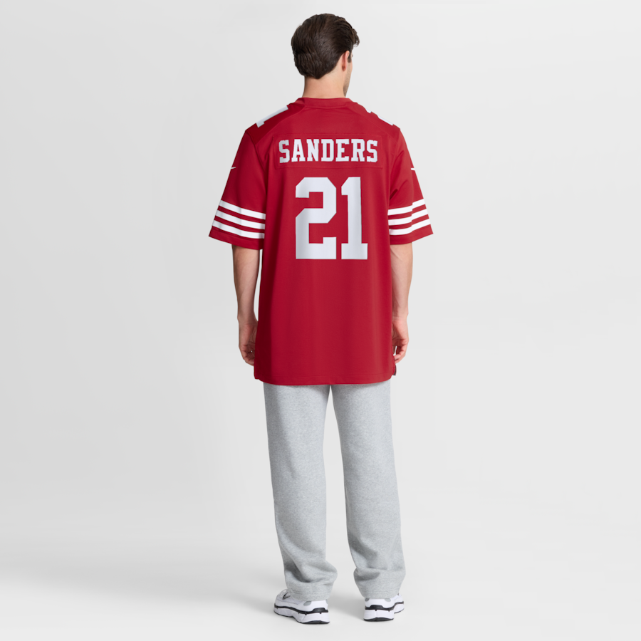Deion Sanders San Francisco 49ers Nike Team Retired Player Game Jersey -  Scarlet thumbnail 9