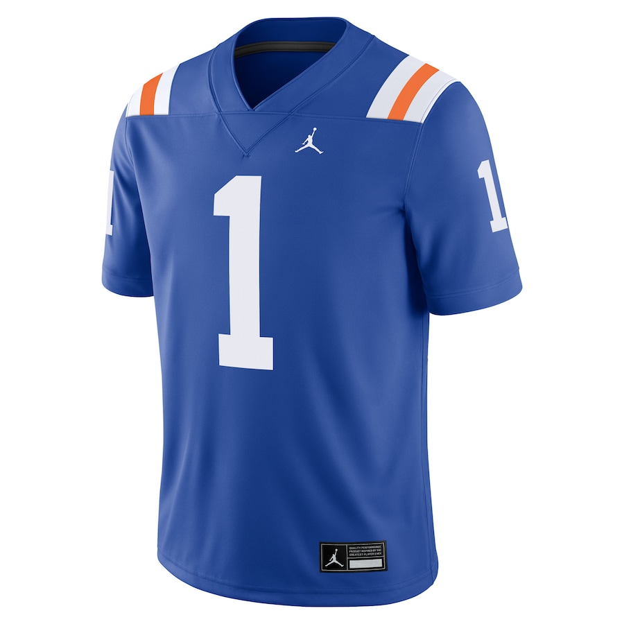 #1 Florida Gators Jordan Brand Alternate Game Jersey - Royal thumbnail 3
