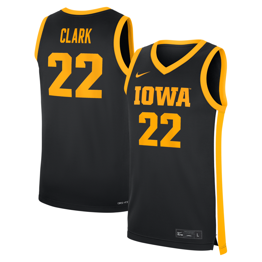 Caitlin Clark Iowa Hawkeyes Nike Home Replica Basketball Jersey - Black thumbnail 2
