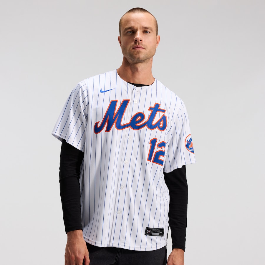 Francisco Lindor New York Mets Nike Home Limited Jersey - White thumbnail 3