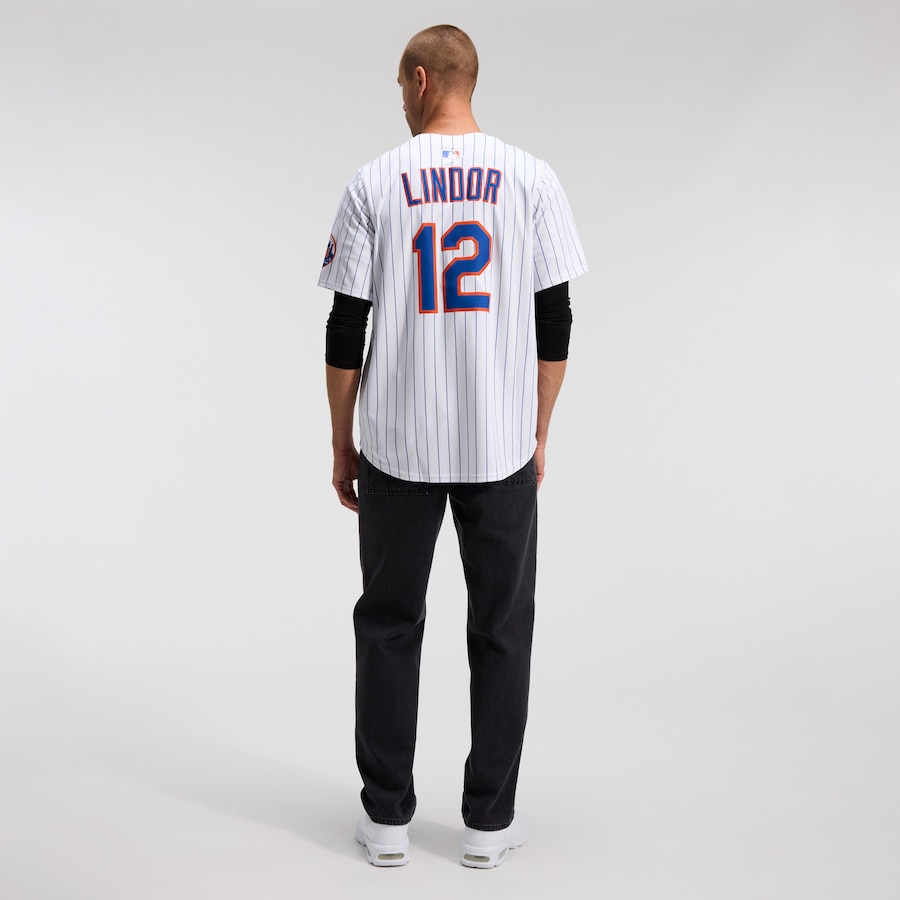 Francisco Lindor New York Mets Nike Home Limited Jersey - White thumbnail 6