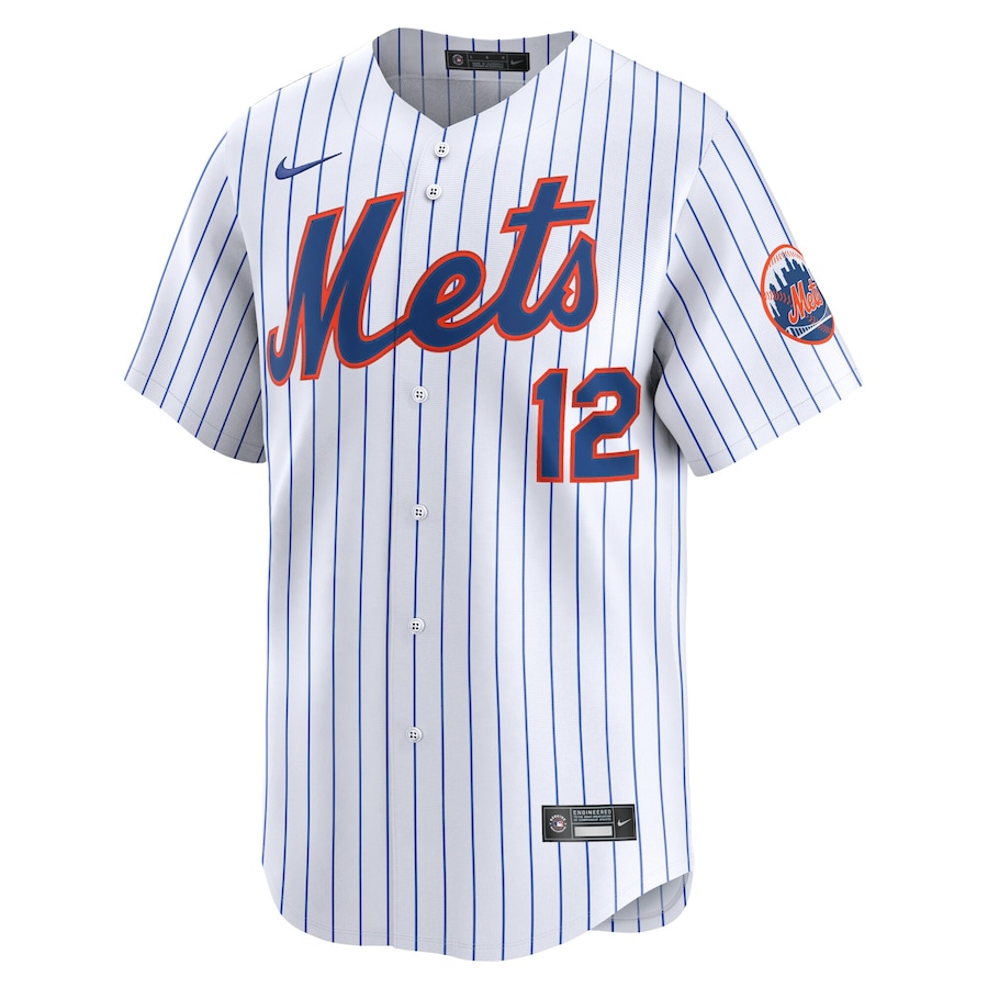 Francisco Lindor New York Mets Nike Home Limited Jersey - White thumbnail 7