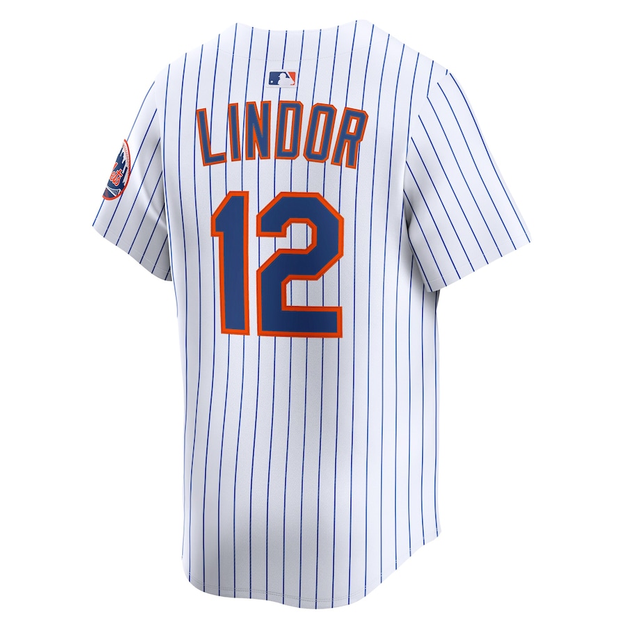 Francisco Lindor New York Mets Nike Home Limited Jersey - White thumbnail 8