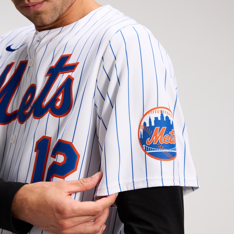Francisco Lindor New York Mets Nike Home Limited Jersey - White thumbnail 9