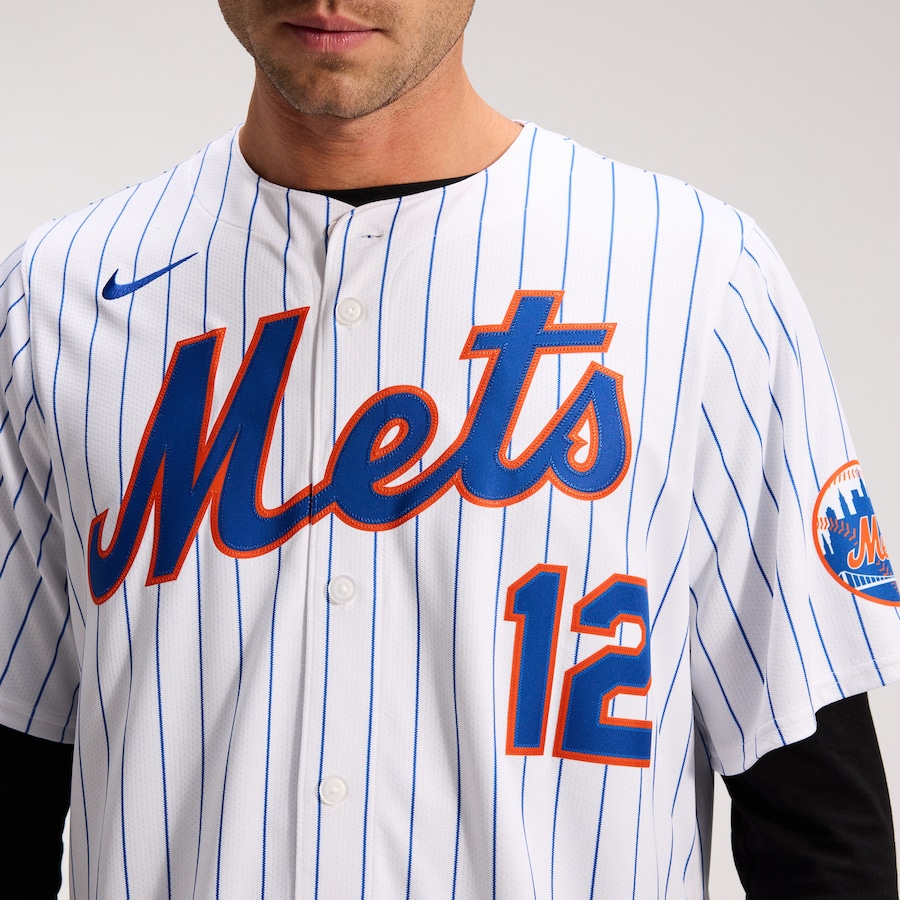 Francisco Lindor New York Mets Nike Home Limited Jersey - White thumbnail 10