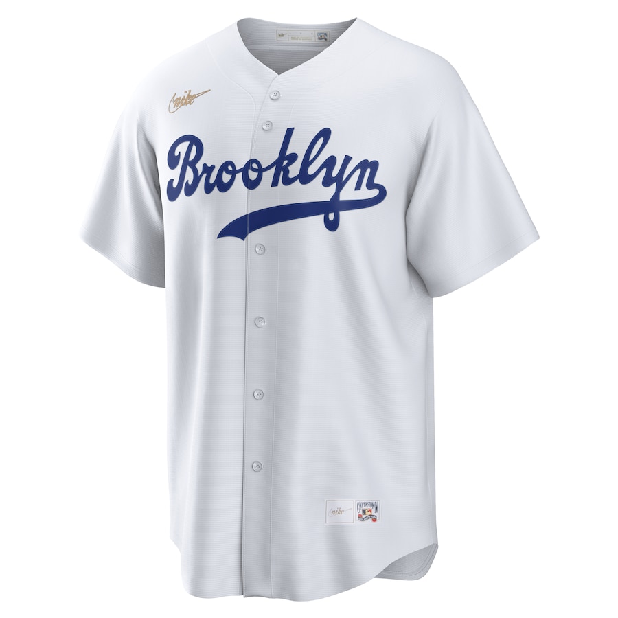 Jackie Robinson Brooklyn Dodgers Nike Cooperstown Collection Jackie Robinson Day Jersey - White thumbnail 3