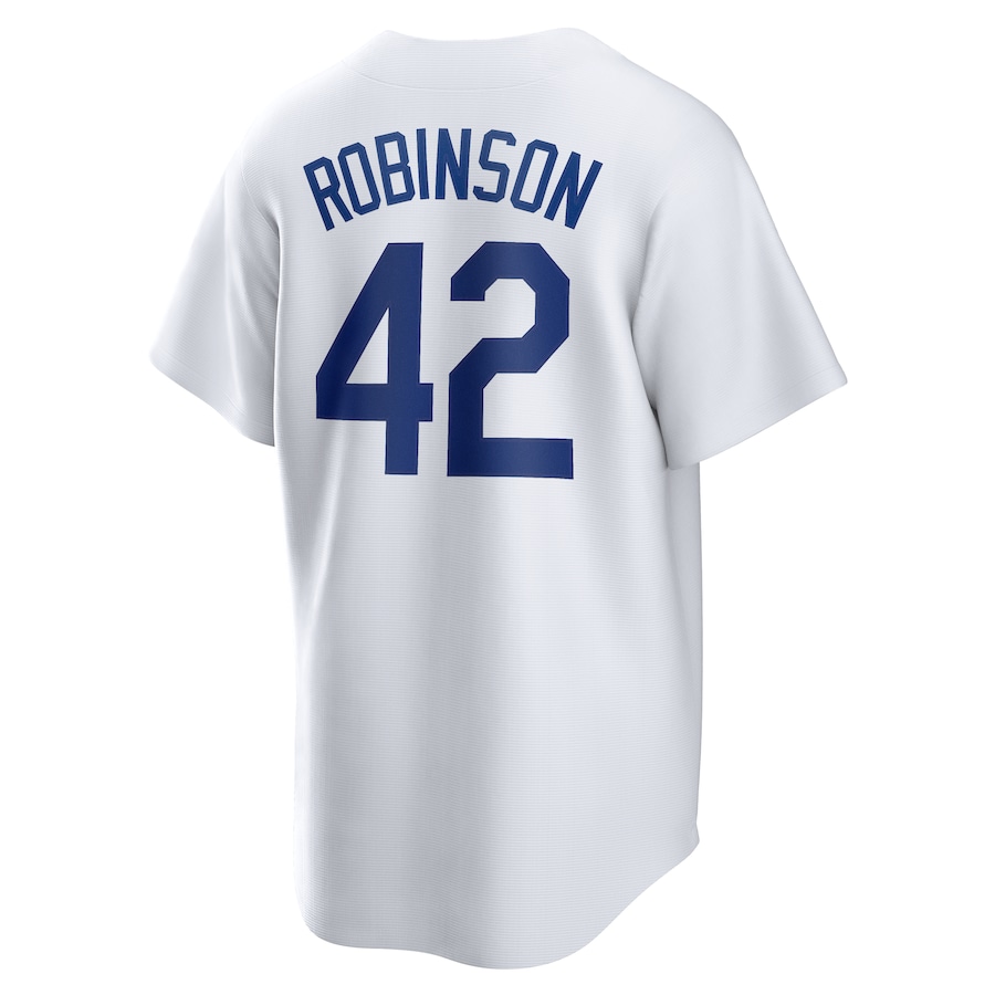 Jackie Robinson Brooklyn Dodgers Nike Cooperstown Collection Jackie Robinson Day Jersey - White thumbnail 4