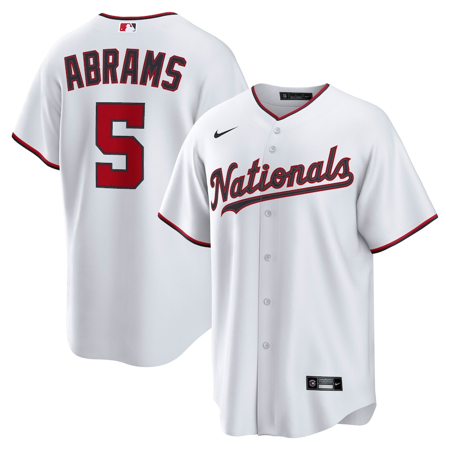 CJ Abrams Washington Nationals Nike Home Replica Jersey - White thumbnail 2