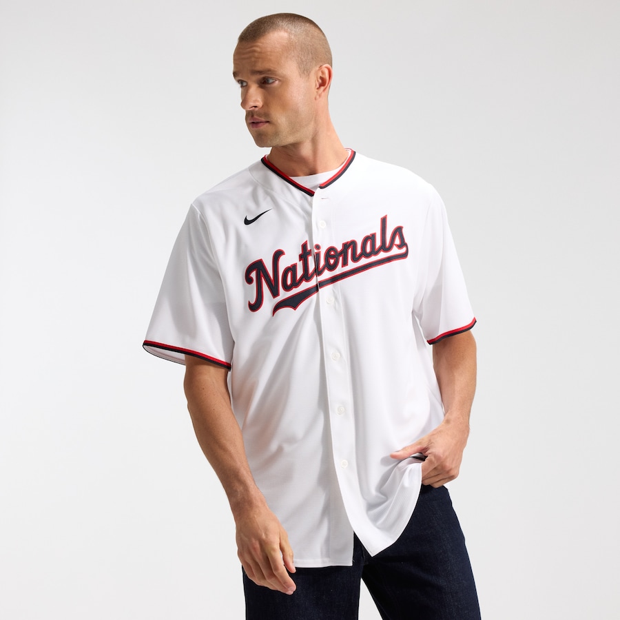 CJ Abrams Washington Nationals Nike Home Replica Jersey - White thumbnail 3