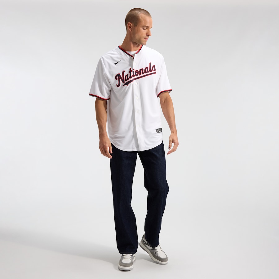 CJ Abrams Washington Nationals Nike Home Replica Jersey - White thumbnail 5