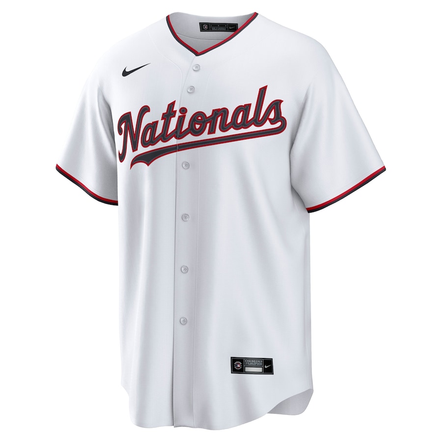 CJ Abrams Washington Nationals Nike Home Replica Jersey - White thumbnail 8
