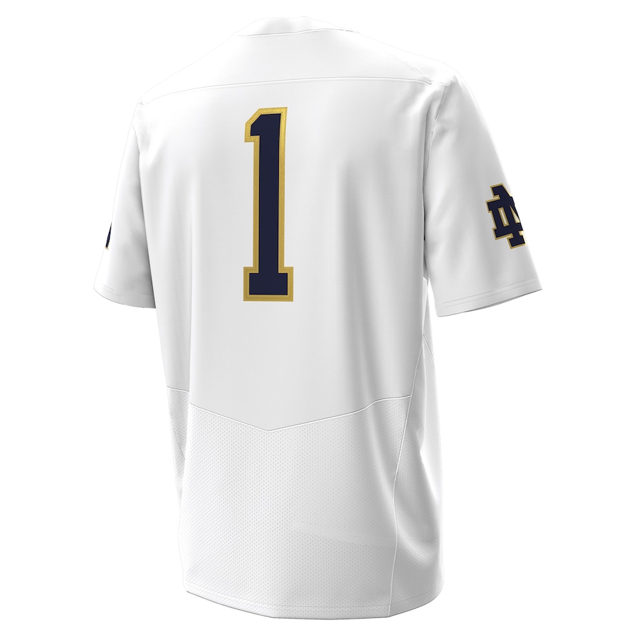 Notre Dame Fighting Irish Under Armour Premier Football Jersey - White thumbnail 4