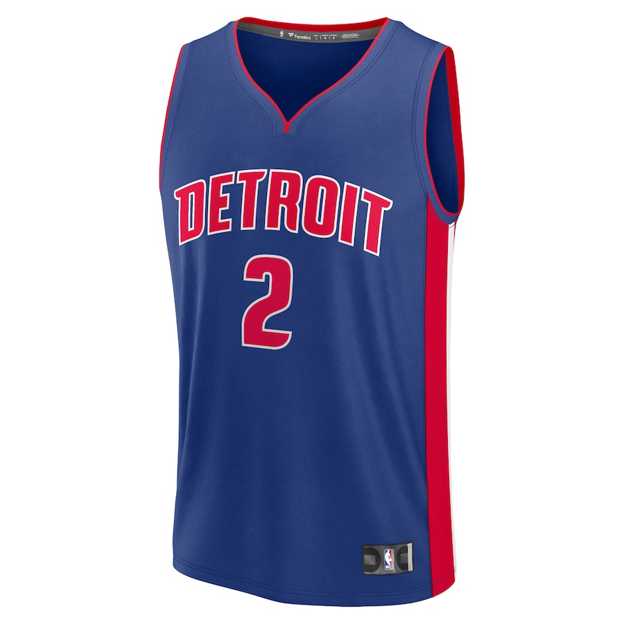 Cade Cunningham Detroit Pistons Fanatics Fast Break Replica Player Jersey - Icon Edition - Blue thumbnail 3