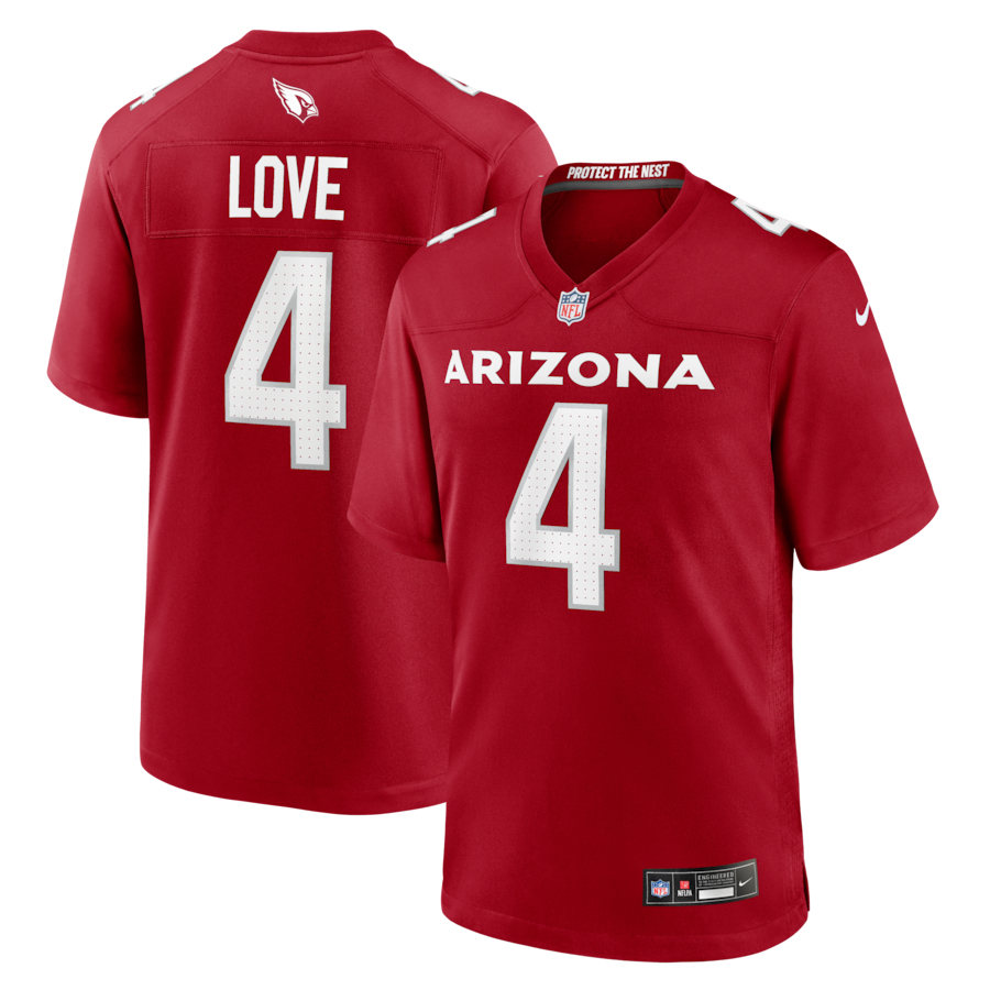 Jeremiyah Love Arizona Cardinals Nike 2026 NFL Draft First Round Pick No. 3 Team Game Jersey - Cardinal thumbnail 2