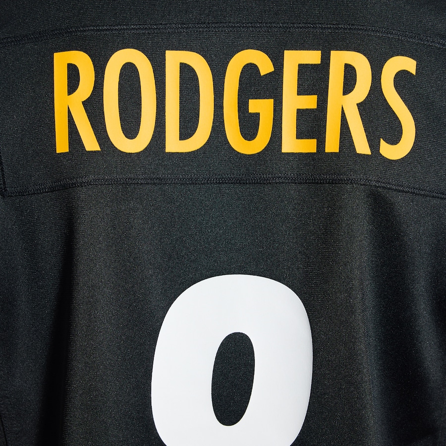 Aaron Rodgers Pittsburgh Steelers Nike Game Jersey - Black thumbnail 13