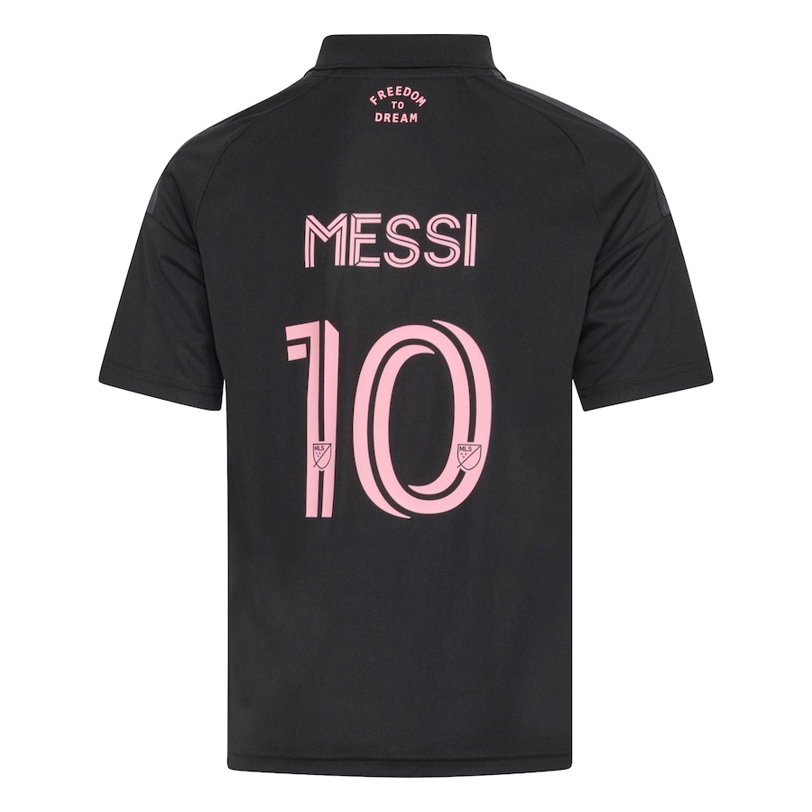 Lionel Messi Inter Miami CF adidas Youth 2026 Presagio Replica Jersey - Black thumbnail 4