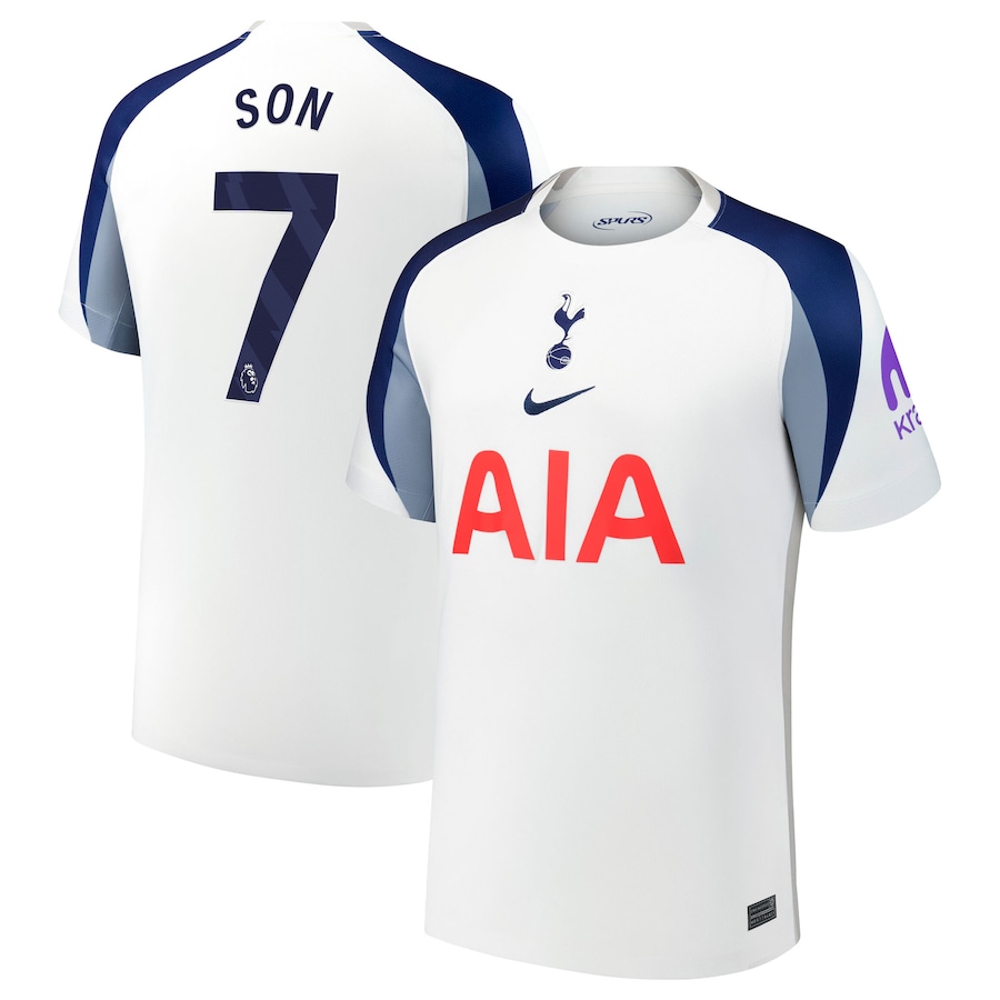 Son Heung-Min Tottenham Hotspur Nike 2025/26 Home Replica Jersey - White thumbnail 2