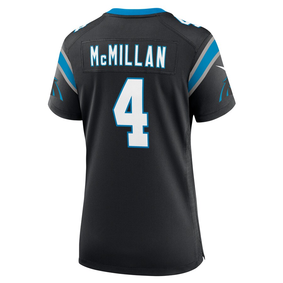 Tetairoa McMillan Carolina Panthers Nike Women's Team Game Jersey -  Black thumbnail 4