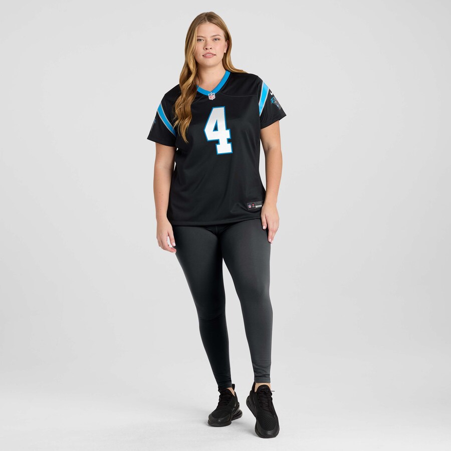 Tetairoa McMillan Carolina Panthers Nike Women's Team Game Jersey -  Black thumbnail 7