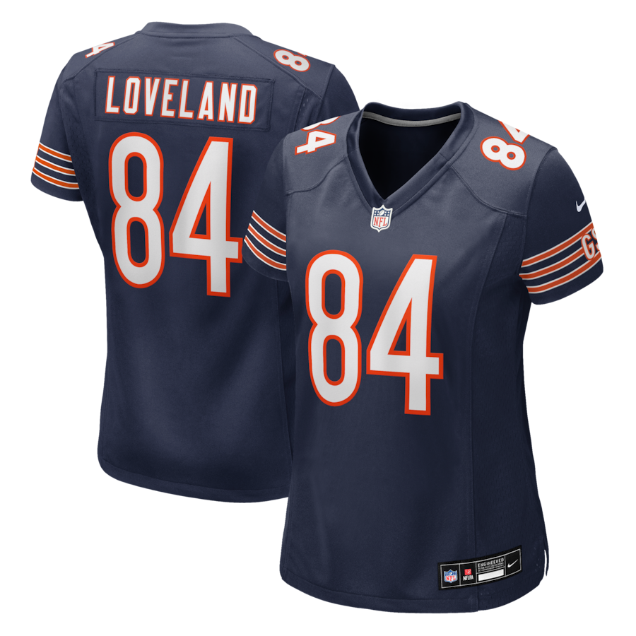 Colston Loveland Chicago Bears Nike Women's Team Game Jersey -  Navy thumbnail 2