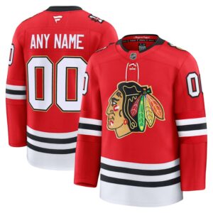 Chicago Blackhawks Fanatics Centennial Premium Custom Jersey - Red