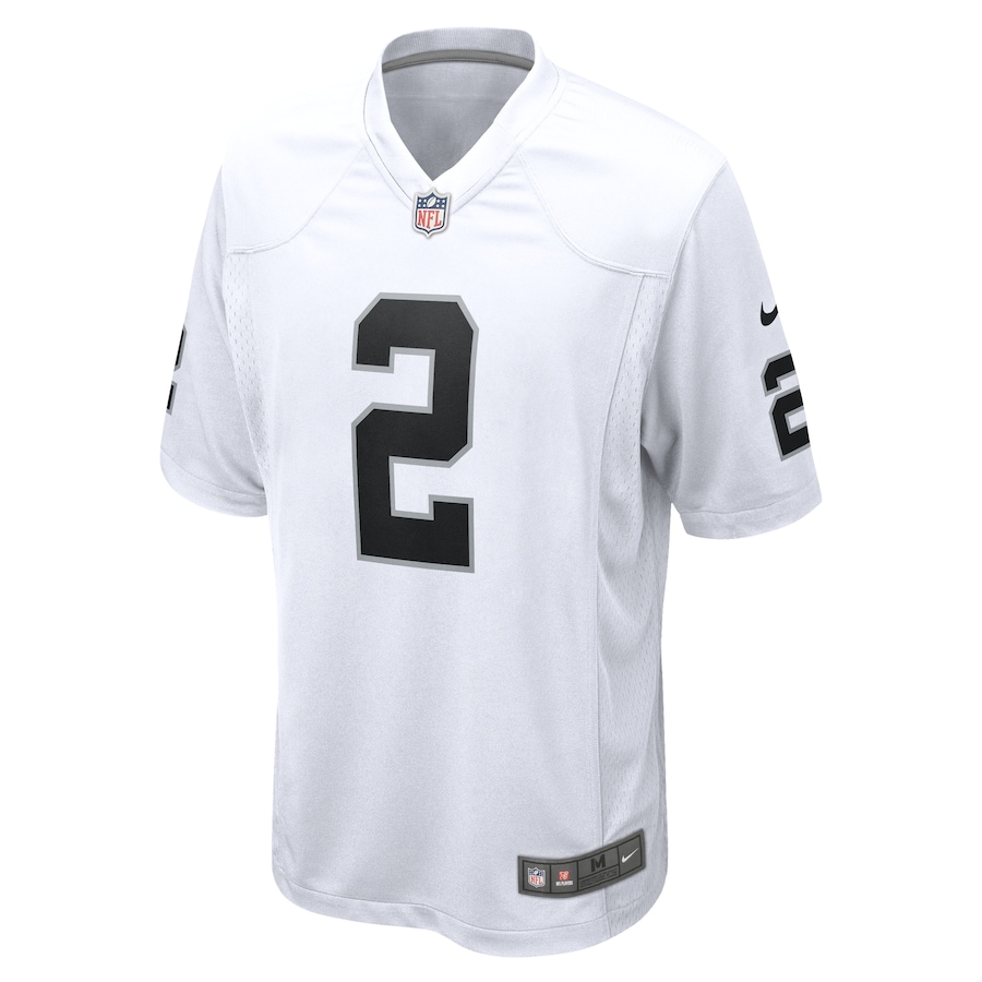 Ashton Jeanty Las Vegas Raiders Nike Game Jersey -  White thumbnail 3