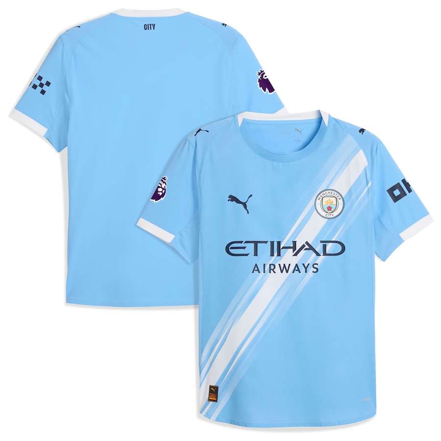 Manchester City Puma 2025/26 Home Authentic Jersey - Sky Blue thumbnail 2